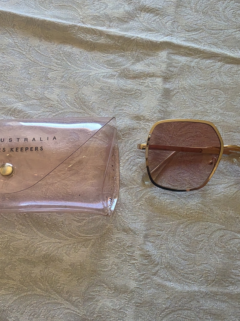 Quay Australia X Finders Keepers Pink Sunglasses And Case